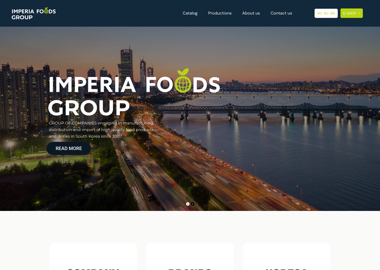 Превью сайта Imperia